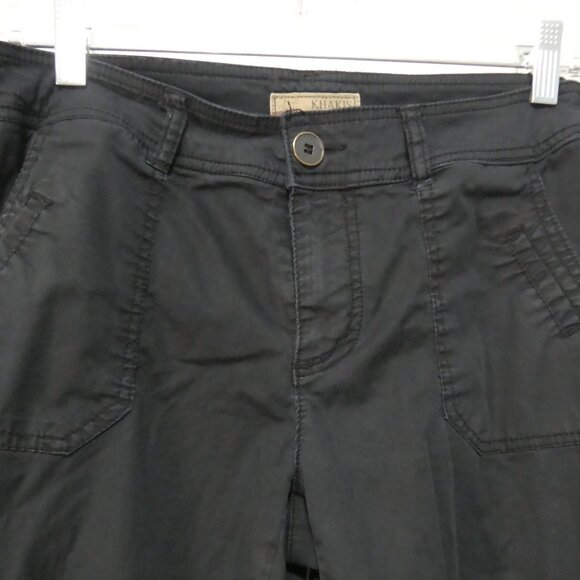KHAKIS | size 4 | Casual Black Cotton Cargo Pants - Picture 4 of 16